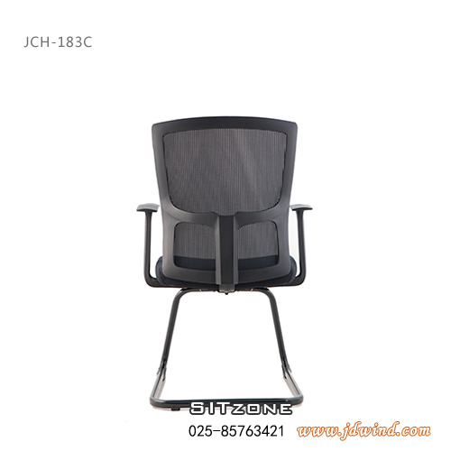 南京弓形椅JCH-KT183C黑框侧面图