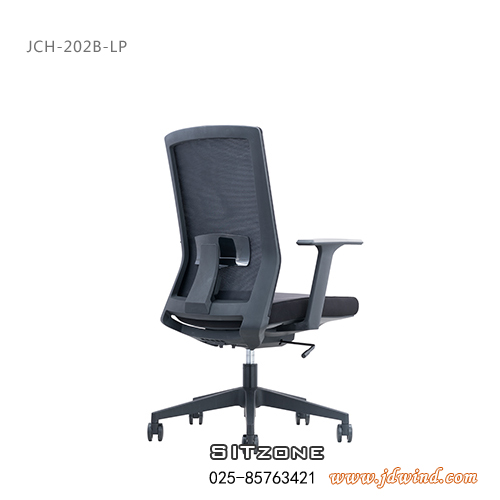 南京职员椅JCH-K202B-LP侧后图