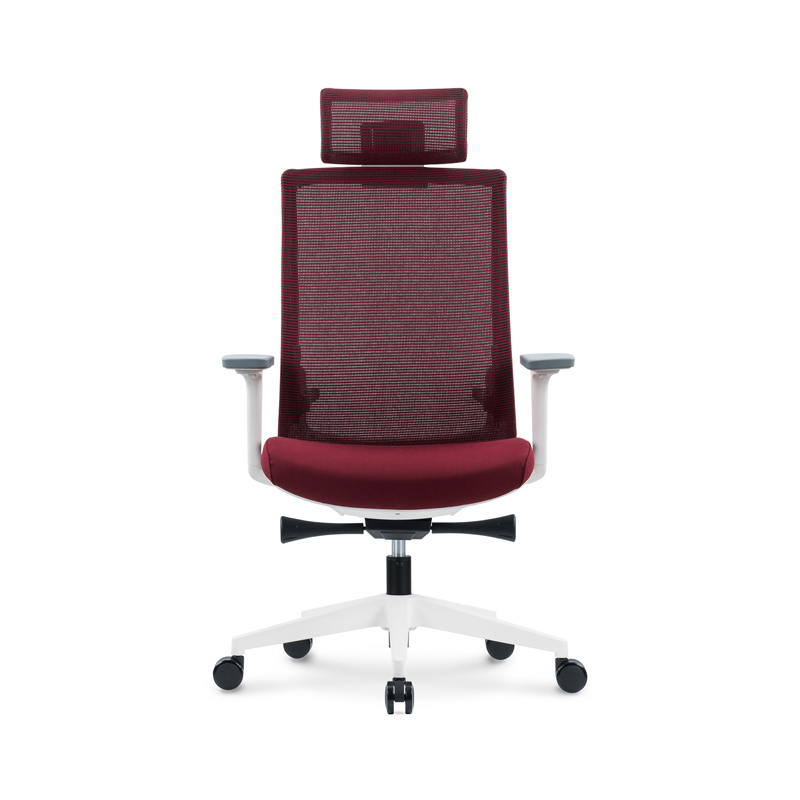 Sitzone南京办公椅，Glass南京主管椅白框JCH-312A-BS，网布主管椅